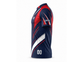 Custom Navy Red Rugby Fanwear Shirt | Wholesale Supporter Team Shirt for Bulk Orders