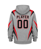 Custom Grey Soccer Hoodie | Wholesale Team Warmup Hoodie for Clubs Schools and Bulk Orders