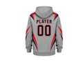 Custom Grey Soccer Hoodie | Wholesale Team Warmup Hoodie for Clubs Schools and Bulk Orders