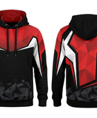 Custom Combat Walkout Hoodie – Red Black Fight Teamwear for Wholesale Sports Buyers