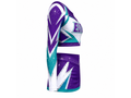 Custom Purple Rhinestone Competition Cheer Uniform – Crop Top & Skirt Set for Wholesale Teams
