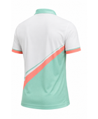 Men’s Mint & Coral Golf Polo – Stylish Performance Shirt