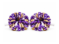 Custom Purple Gold Cheer Poms – Wholesale Cheerleading Pom Poms for Teams