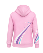 Custom Gymnastics Team Hoodie | Wholesale Gym Club Full-Zip Hoodie | Light Pink Purple Teal | Apparels Bridge