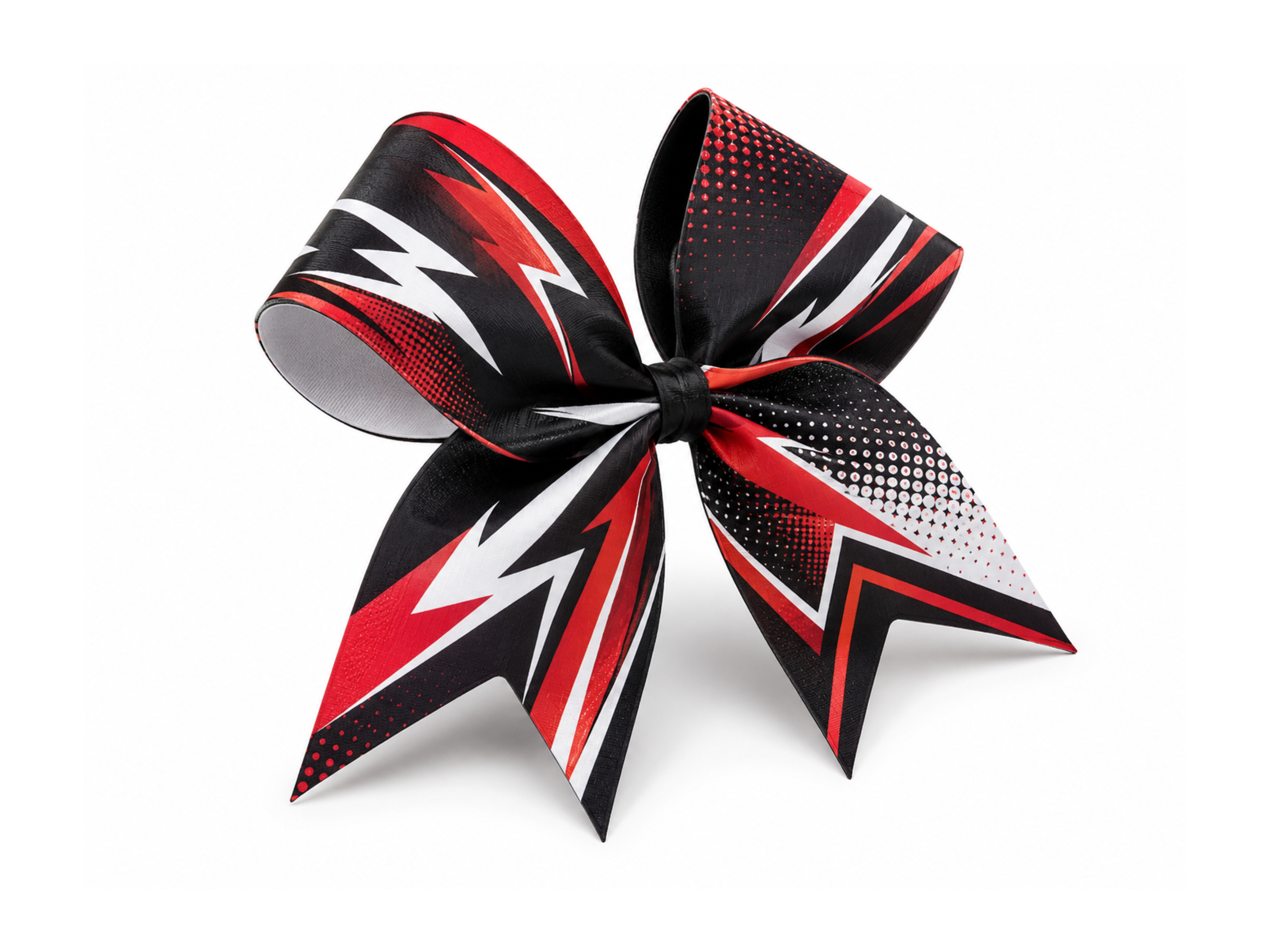 Custom Black Red Cheer Bow – Wholesale Cheerleading Hair Bow for Teams