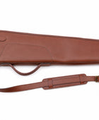 Tan Leather Shotgun Case Wholesale | Shearling Lined Rifle Scabbard Private Label Manufacturer