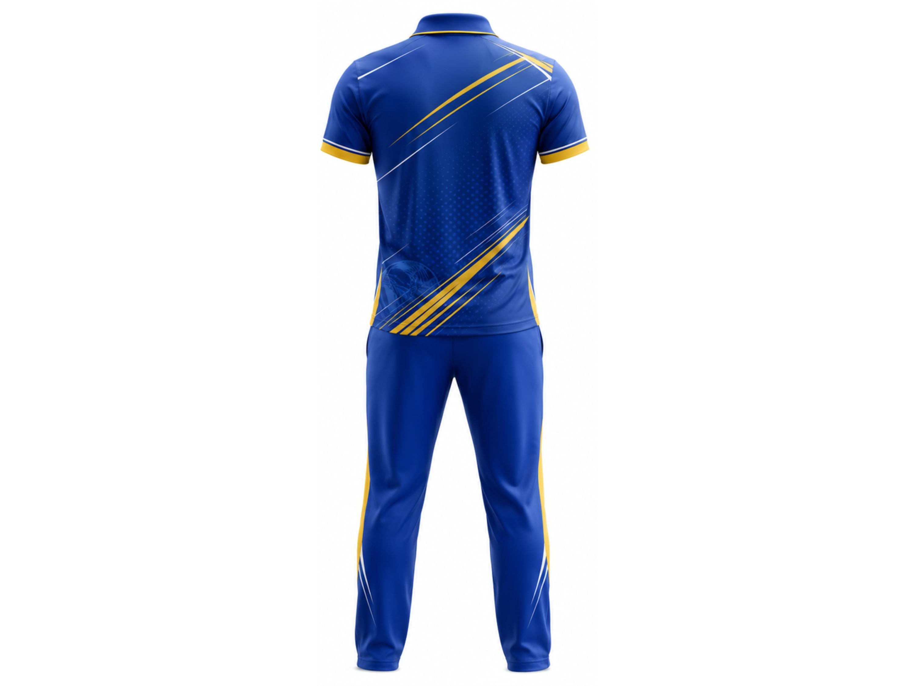 Custom Blue Cricket Kit with Trouser Sublimated Wholesale Team Uniform Set Apparels Bridge