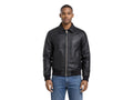 Men’s Black Lambskin Leather Bomber Jacket Wholesale Custom Private Label Outerwear Manufacturer