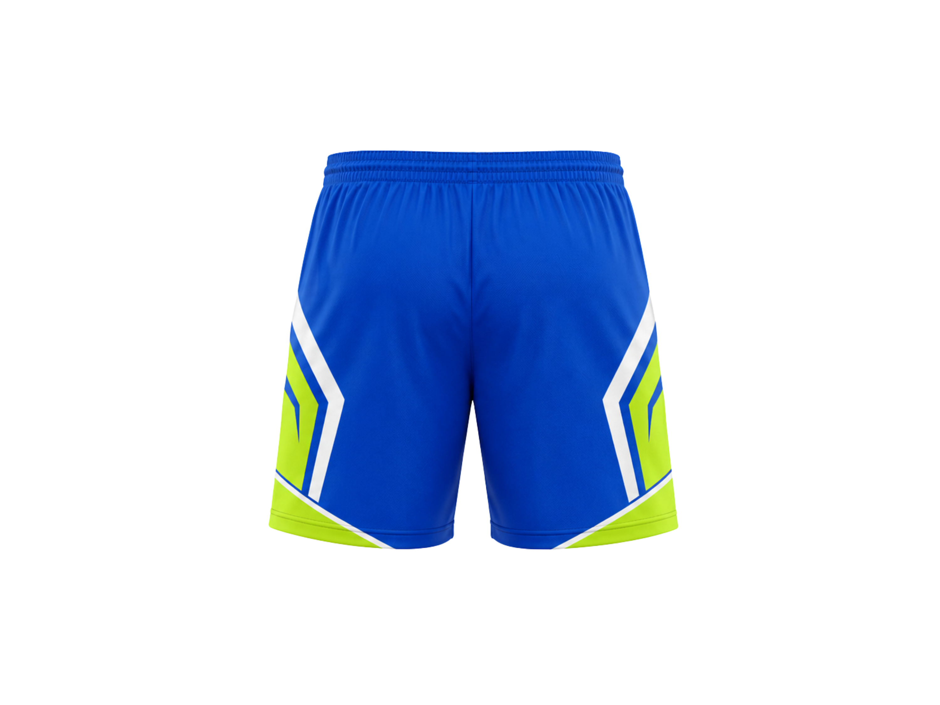 Custom Blue Cricket Shorts – Lime Team Training Shorts for Wholesale Clubs