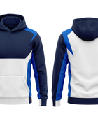 Custom Combat Sports Hoodie – Blue White MMA Boxing Teamwear for Wholesale Buyers