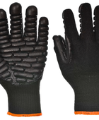 Anti Vibration Glove B2B Low MOQ Construction Work Gloves Black/Orange Workwear