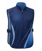 Custom Golf Caddie Bib | Wholesale Golf Tournament Caddie Vest | Navy Blue White | Apparels Bridge
