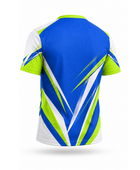 Blue & Lime Soccer Jersey – Wholesale Short-Sleeve Team Top, Customizable, Low MOQ, Bulk Orders