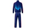 Custom Training and Lifestyle Tracksuit | Wholesale Jogging Suit Set | Navy Light Blue Red | Apparels Bridge