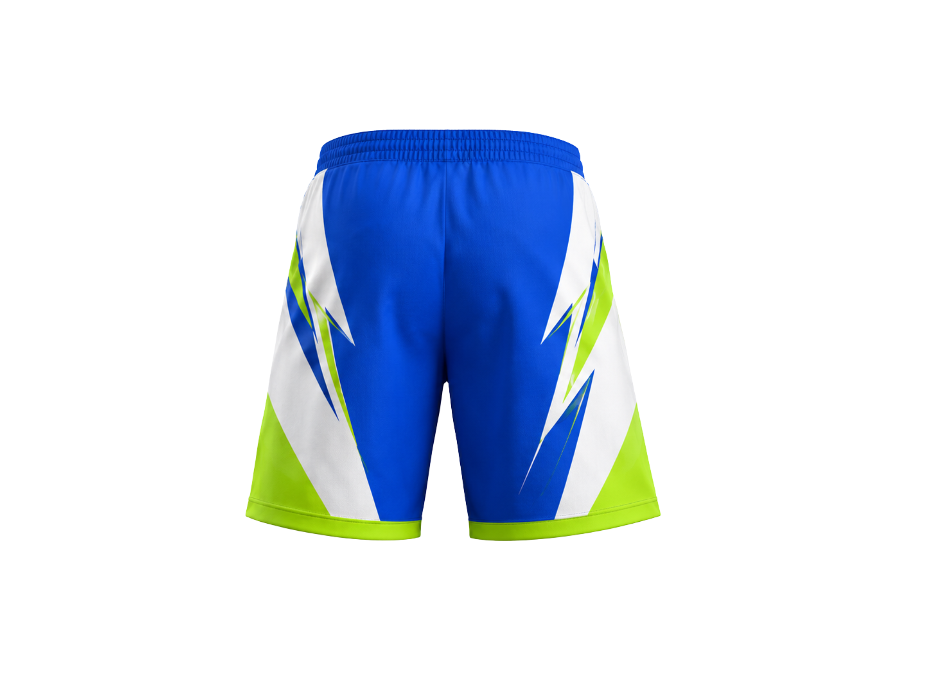 Blue & Lime Soccer Shorts – Wholesale Performance Shorts, Customizable Low MOQ, Bulk Orders