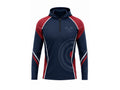 Custom Navy Red Sublimated Axe Throwing Hoodie – Wholesale Team Apparel