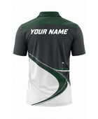 Custom Golf Polo Shirt | Wholesale Golf Club Polo | White Forest Green | Apparels Bridge