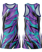Custom Purple & Teal  Sublimated Basketball Dress – Teamwear