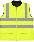 Reversible Bodywarmer B2B Low MOQ Construction Workwear Fluorescent Green