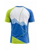 Custom Blue Green Sublimated Climbing Jersey – Wholesale Team Shirt