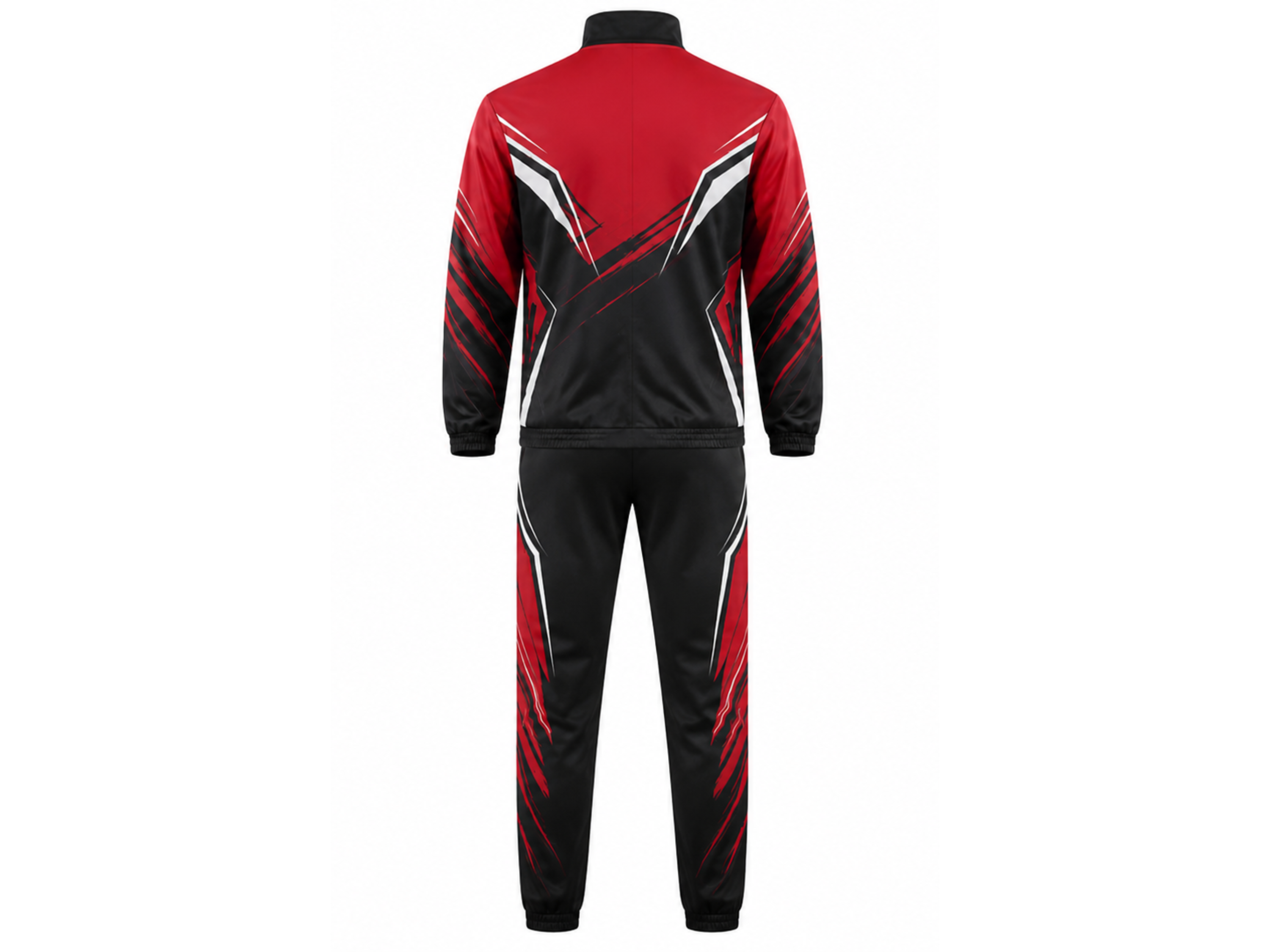 Custom Wrestling Warm-Up Set | Wholesale Wrestling Team Jacket and Pants | Red Black White | Apparels Bridge