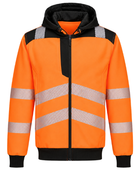 Railway Hi-Vis Zip Hoodie Orange and Black | B2B Low MOQ Railway Workwear Manufacturer