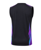 Custom Black Football Practice Jersey – Sleeveless Soccer Training Vest for Clubs