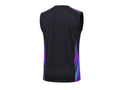 Custom Black Football Practice Jersey – Sleeveless Soccer Training Vest for Clubs