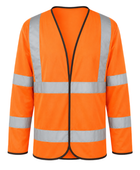 Railway Long Sleeve Hi-Vis Jerkin Orange | B2B Low MOQ Railway Workwear Manufacturer