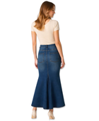 Wholesale Custom Denim Maxi Skirt Manufacturer Private Label Mermaid Jean Skirt