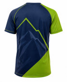 Custom Navy Lime Climbing Competition Team Shirt Wholesale Club Jersey