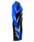 Custom MTB Jersey and Shorts Set | Wholesale Mountain Bike Team Kit | Black Blue White | Apparels Bridge