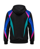 Custom Lacrosse Hoodie – Black Blue Wholesale Team Warmup Hoodie