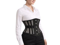 Black Mesh Underbust Corset Wholesale | Steel Boned Waist Cincher Corset Top Manufacturer