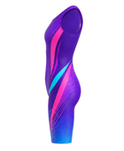 Custom Women One-Piece Team Suit – Purple Pink Wholesale Team Singlet