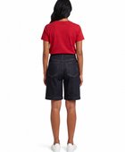 Wholesale Custom Black Denim Bermuda Shorts Manufacturer Private Label High Waist Shorts