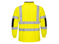 Railway Reflective Quarter-Zip Rugby Shirt Fluorescent Yellow and Black | B2B Low MOQ Railway Workwear Manufacturer