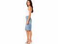 Wholesale Custom Light Blue Denim Bermuda Shorts Manufacturer Private Label High Waist Shorts