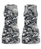 Custom Gray Camo Sublimated Basketball Dress – Teamwear