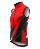 Custom Cycling Gilet Vest | Wholesale Cycling Team Vest | Red Black White | Apparels Bridge