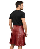 Highland Scottish Men’s Leather Kilt Wholesale | Custom Wrap Pleated Utility Kilt Manufacturer