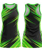 Custom Black & Neon Green Sublimated Basketball Dress