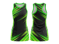 Custom Black & Neon Green Sublimated Basketball Dress