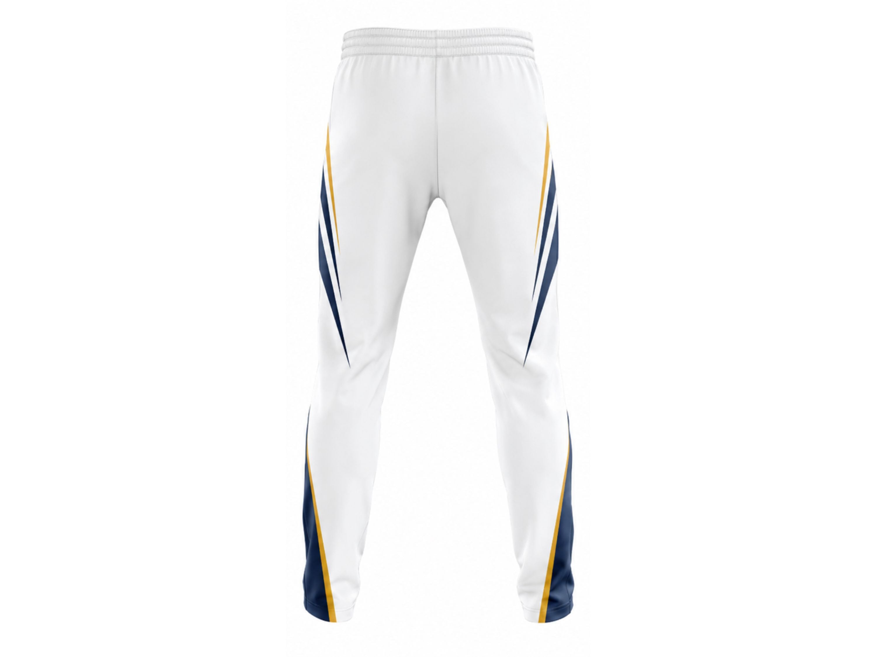 Custom White Cricket Trouser – Sublimated Slim Fit Team Pants for Wholesale Buyers