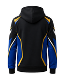 Custom Black Football Zip Hoodie Jacket – Wholesale Soccer Teamwear for Clubs