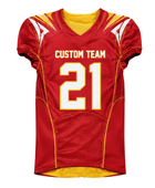 Custom Red Yellow American Football Reversible Jersey | Wholesale Team Uniform