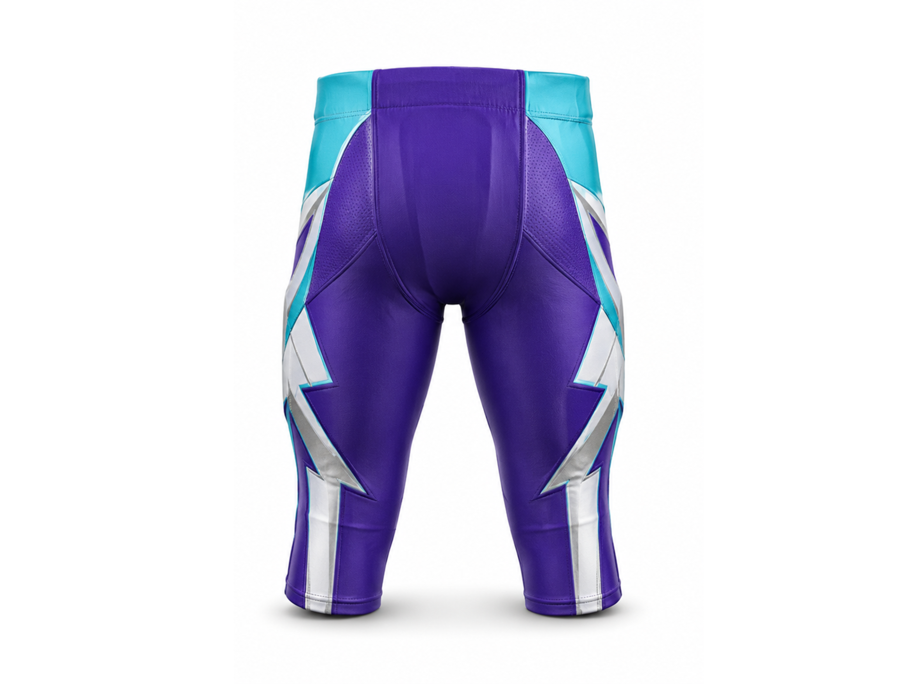 Custom Purple Turquoise American Football Shorts | Wholesale Teamwear Shorts