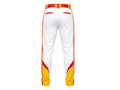 Custom White Red Yellow Baseball Pants | Wholesale Team Uniform Pants for Bulk Orders