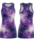 Custom Purple, Lavender & Navy Sublimated Basketball Dress