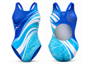 Custom Swim Team Suit – Blue Turquoise Wholesale Team Swimsuit